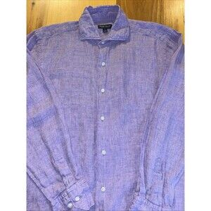 Peter Millar Men’s Button Up Shirt. Medium. 100% Linen. Long Sleeve